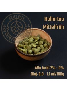 Hallertau Mittelfrüh komló pellet 1 g