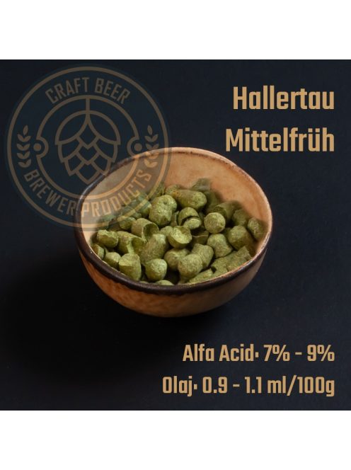 Hallertau Mittelfrüh komló pellet 1 g