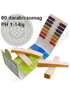 PH indikátor papír Univerziális 1-14ig 80db.