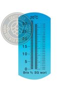 Refractometer 0-32 Brix, 1000-1120 gravity