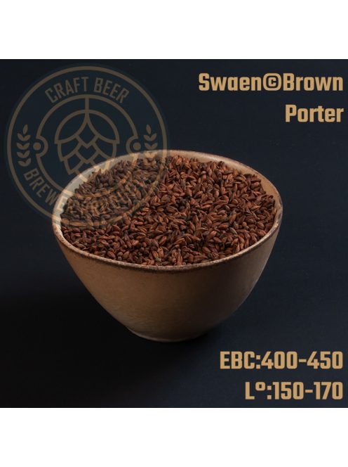 SWAEN© platinum Brown Porter maláta